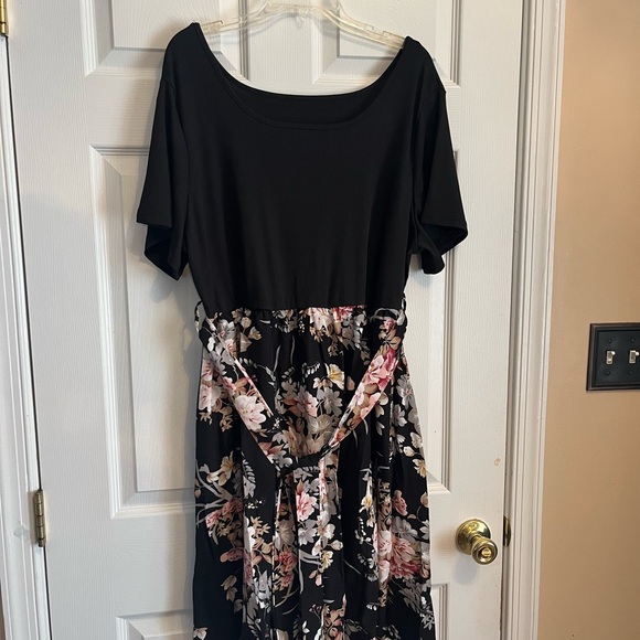 Women's Plus Size Elegant Beach Holiday Floral Print Summer Party Sundress 16W - Picture 7 of 10